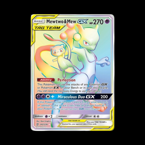 Mewtwo e Mew GX - Rainbow 242/236